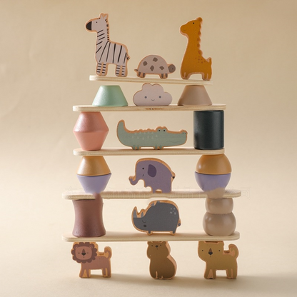 Wooden Animal Stacking Toy