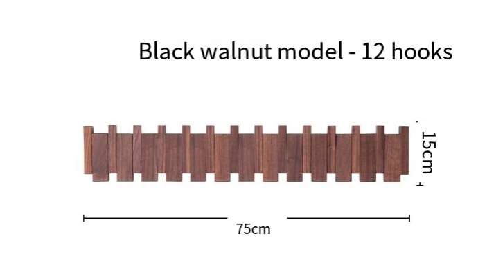 Piano Key Wall Coat Rack (One Piece)