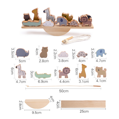 Wooden Animal Stacking Toy
