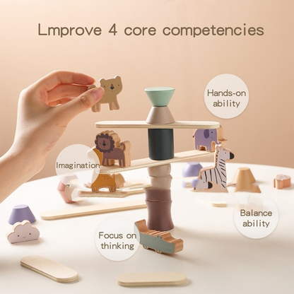 Wooden Animal Stacking Toy