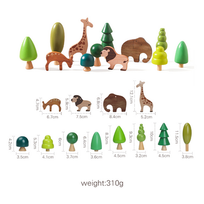 Wooden Animal Stacking Toy