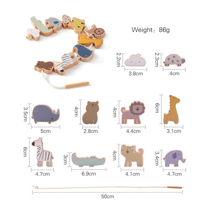 Wooden Animal Stacking Toy