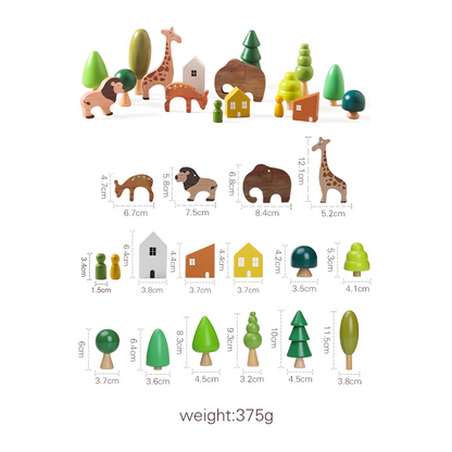 Wooden Animal Stacking Toy