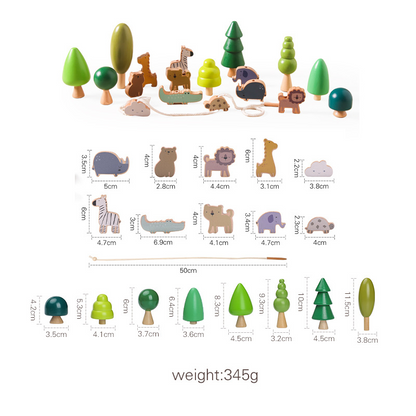 Wooden Animal Stacking Toy