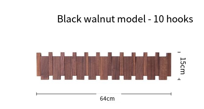 Piano Key Wall Coat Rack (One Piece)
